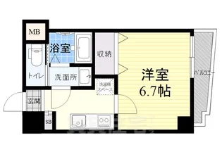 Luxe尼崎west【7階】の間取り