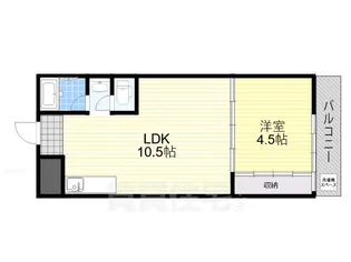 桜宮ハイツ【4階】の間取り