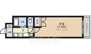 タウンルームキシ【4階】の間取り