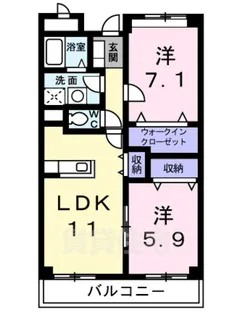 プラムガーデン【2階】の間取り
