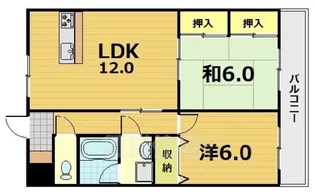 マンションFDK【4階】の間取り