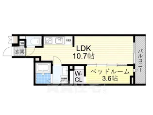 S-MOVE姫島パークサイド【2階】の間取り