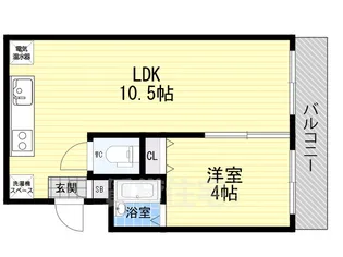 ハイツ曽根パート1【1階】の間取り