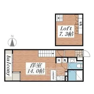 アル・ドゥ・6【8階】の間取り