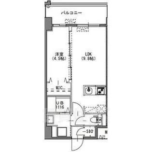 S-RESIDENCE中呉服【8階】の間取り