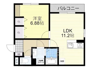 Casa Ciel【3階】の間取り