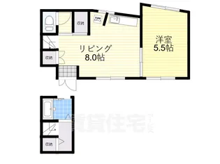 大阪府富田林市常盤町【一戸建】の間取り