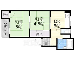 丸栄マンション【3階】の間取り