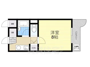 1Kの間取り画像