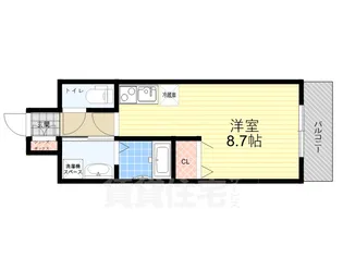 大阪府豊中市宝山町【マンション】の間取り
