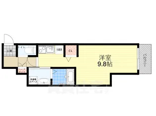 アクアラフォレ豊中【4階】の間取り