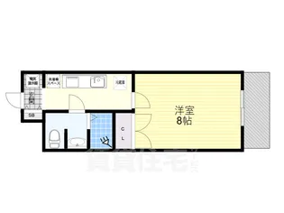 コンセール愛宕山【3階】の間取り