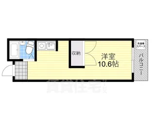 ブレスト北之庄5【3階】の間取り