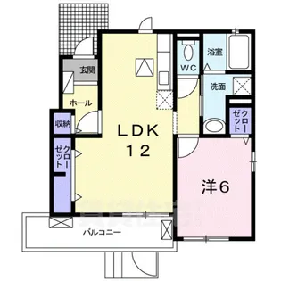 ウイング K【1階】の間取り