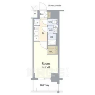 エスリード栄エステージ【10階】の間取り