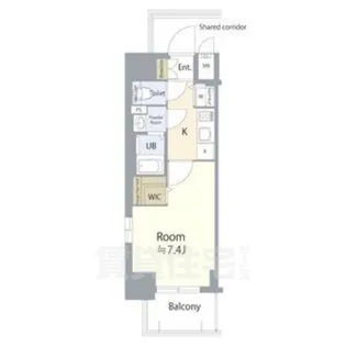 エスリード栄エステージ【14階】の間取り