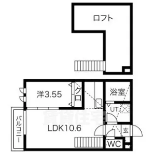 Patina中村公園 Ⅱ【2階】の間取り