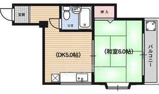 ウインズ綾小路【4階】の間取り