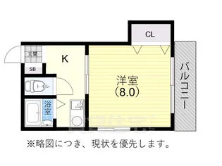 アイリス兵庫【2階】の間取り