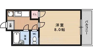 メゾン・エチーフ【5階】の間取り
