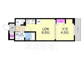ベラジオ雅び東寺WEST【4階】の間取り
