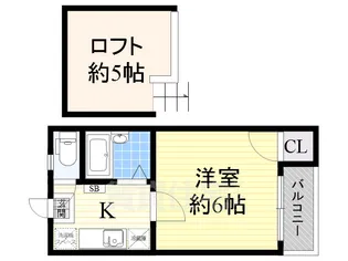 チェリーハウス博多【1階】の間取り