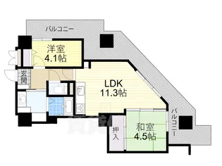 希来里【6階】の間取り