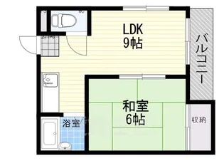 ベルコネクト北田辺【3階】の間取り