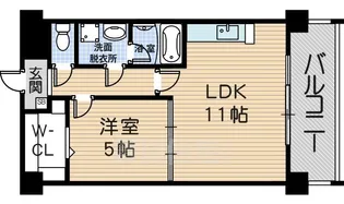 マメゾン金楽寺【1階】の間取り
