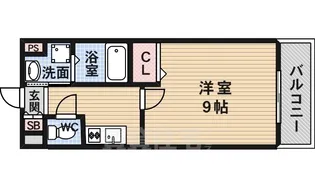 ステラウッド道明寺【2階】の間取り