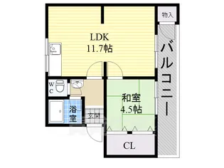大清ハイツ【3階】の間取り