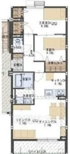 2LDKの間取り画像