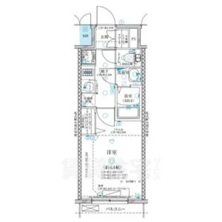 ディアレイシャス名古屋太閤通【10階】の間取り