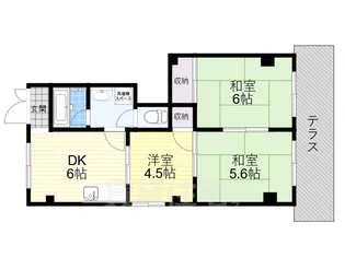 メゾン・サフィール【1階】の間取り