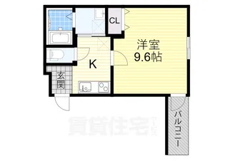 大阪府堺市堺区南清水町2丁【アパート】の間取り