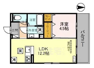 vogue京都桂【1階】の間取り