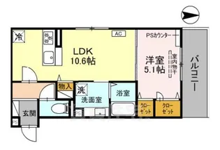 vogue京都桂【2階】の間取り