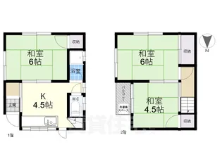 大阪府東大阪市旭町【一戸建】の間取り
