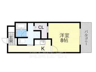 大阪府堺市堺区熊野町西2丁【マンション】の間取り