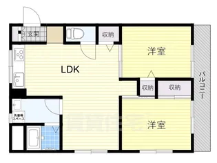 浜寺昭和ハイツ【2階】の間取り