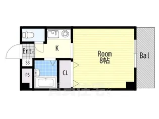 大阪府吹田市山田東3丁目【マンション】の間取り