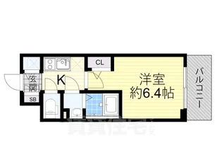 エスリード新大阪ザ・プレミアEAST【5階】の間取り