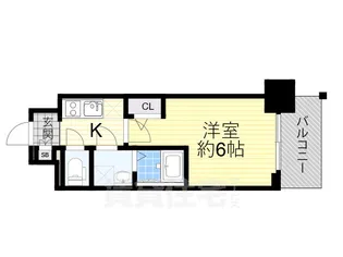 1Kの間取り画像