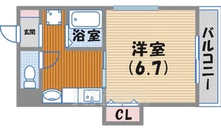 ファインキャッスル城ヶ堀【3階】の間取り