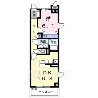1LDKの間取り画像