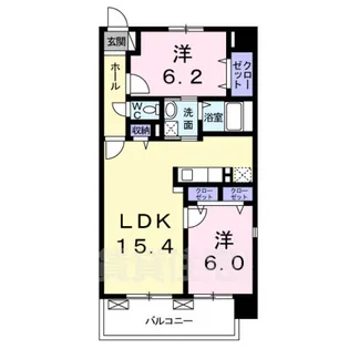 「アルディエンテY&J Ⅱ」【3階】の間取り