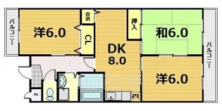ネオグランドール伏見 【2階】の間取り