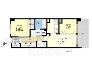 2LDKの間取り画像