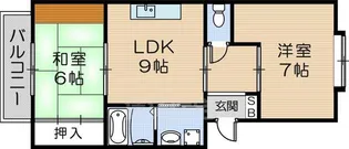 マノワール出屋敷駅前【2階】の間取り