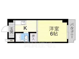 大阪府大阪市住吉区我孫子東2丁目【マンション】の間取り